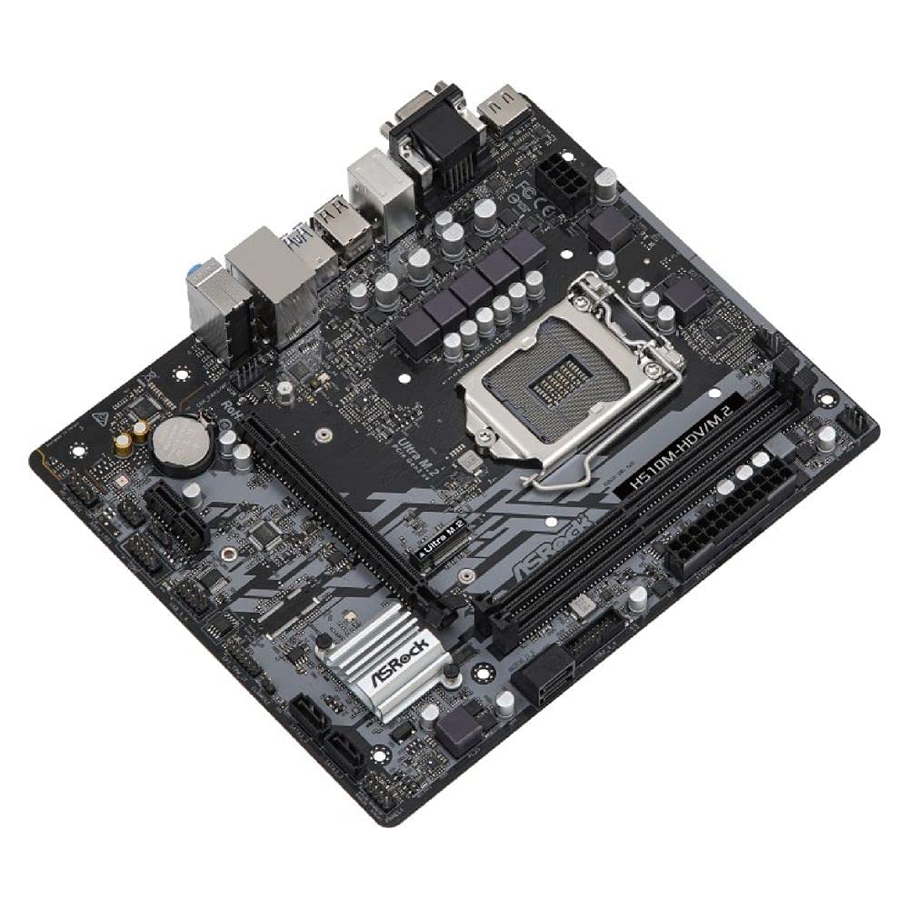 ASRock H510M-HDV/M.2 Compatible with Intel 10th and 11th